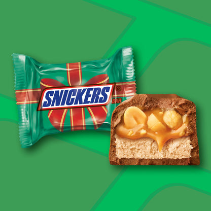 (2 pack) Snickers Minis Chocolate Christmas Candy Bars, Holiday Bag - 10.48 oz