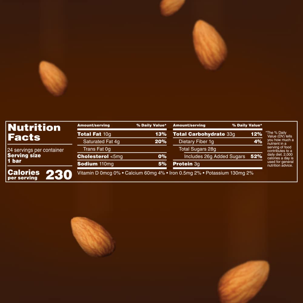 SNICKERS Candy Almond Milk Chocolate Bars Bulk Pack, 1.76 oz Bars (Pack of 24)