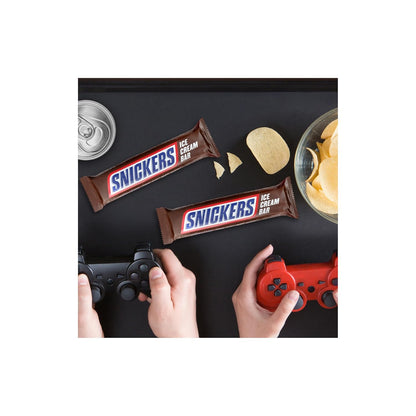 SNICKERS Ice Cream, Chocolate Caramel Peanut Butter Ice Cream Bars Individually Wrapped Dessert, 6 Pack, 2 Oz Bars