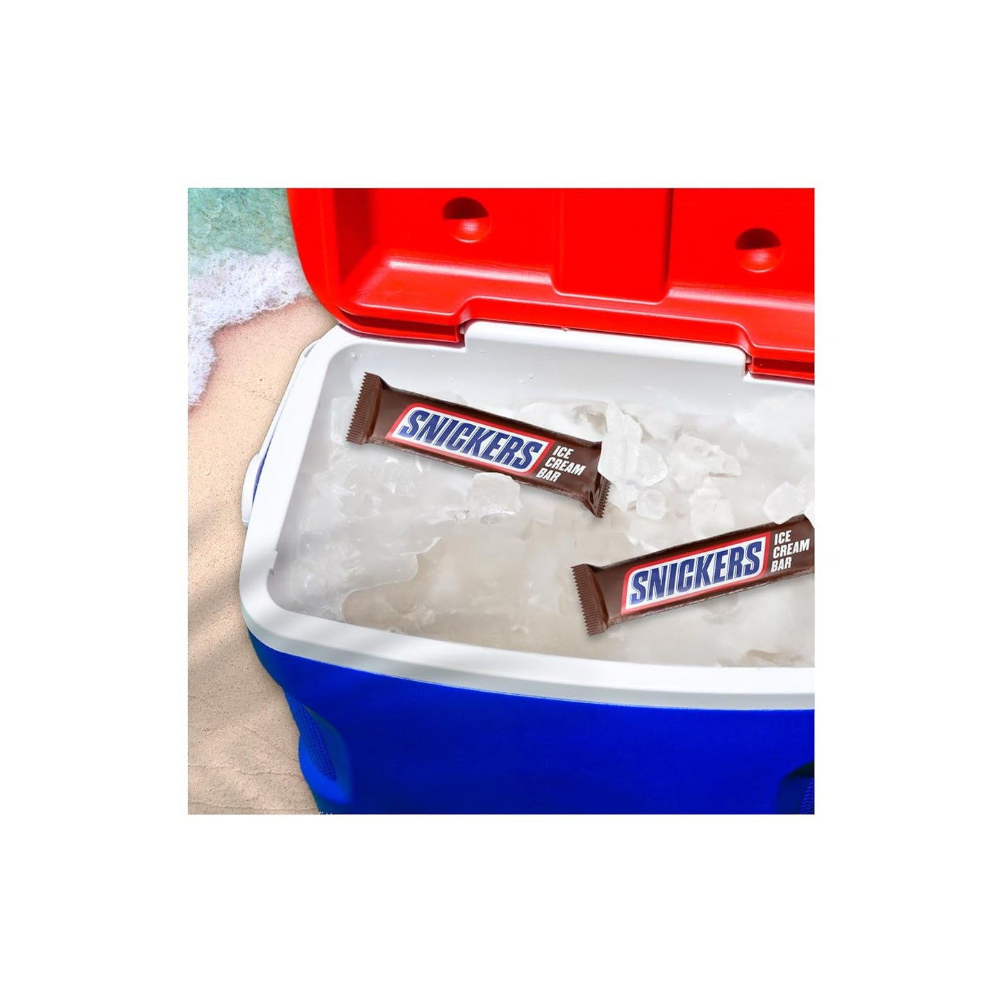 SNICKERS Ice Cream, Chocolate Caramel Peanut Butter Ice Cream Bars Individually Wrapped Dessert, 6 Pack, 2 Oz Bars
