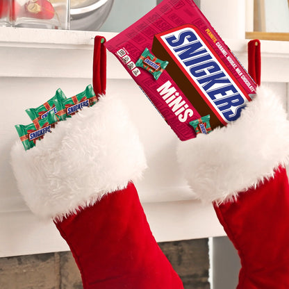 (2 pack) Snickers Minis Chocolate Christmas Candy Bars, Holiday Bag - 10.48 oz