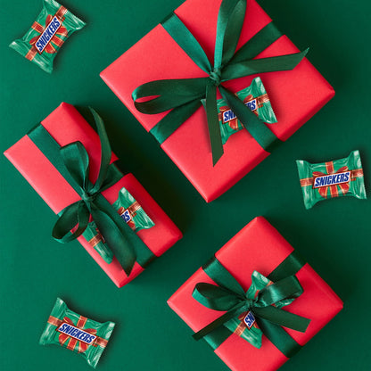 (2 pack) Snickers Minis Chocolate Christmas Candy Bars, Holiday Bag - 10.48 oz