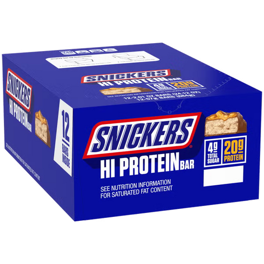 SNICKERS Hi Protein Original Bars, 24.12 oz (12-Count Box)